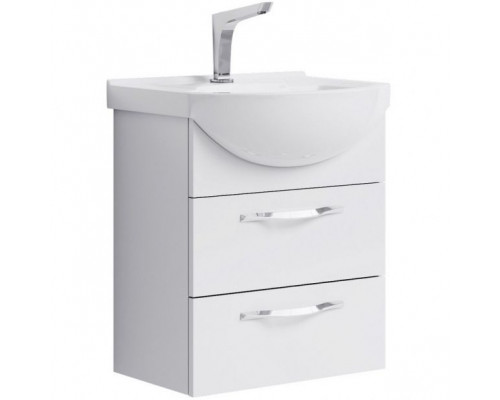Тумба под раковину Aqwella Аллегро 50 Agr.01.05/2 подвесная Белая