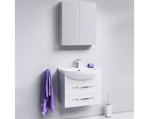 Тумба под раковину Aqwella Аллегро 65 Agr.01.06/2 подвесная Белая