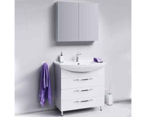 Тумба под раковину Aqwella Аллегро 85 Agr.01.08/3 Белая