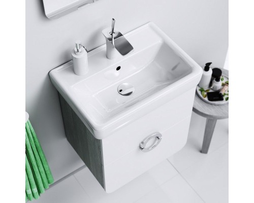 Тумба под раковину Aqwella Аликанте 55 Alic.01.05/Gray подвесная Седой дуб