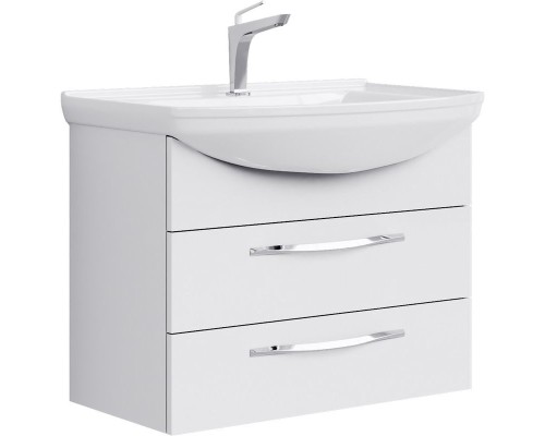 Тумба под раковину Aqwella Аллегро 75 Agr.01.07/2 подвесная Белая
