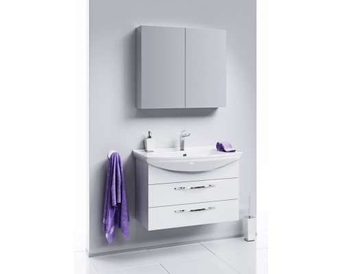 Тумба под раковину Aqwella Аллегро 75 Agr.01.07/2 подвесная Белая