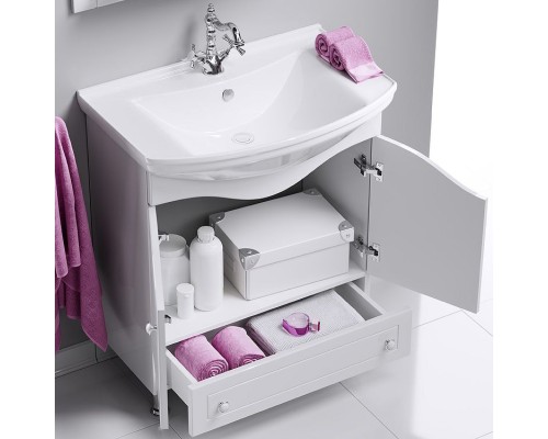 Тумба под раковину Aqwella Франческа 85 FR0108 Белая