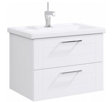 Тумба под раковину Aqwella Манчестер 70 MAN01072 подвесная Белый глянец