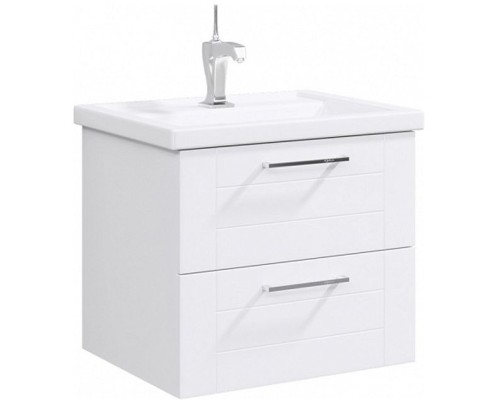 Тумба под раковину Aqwella Манчестер 60 MAN01062 подвесная Белый глянец