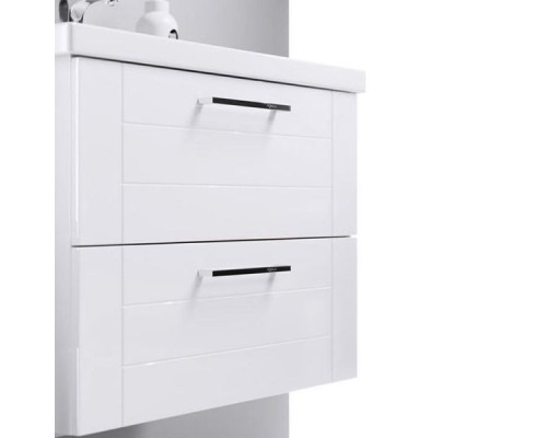 Тумба под раковину Aqwella Манчестер 80 MAN01082 подвесная Белый глянец