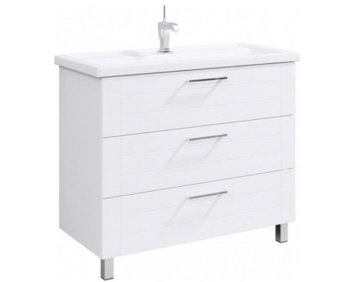 Тумба под раковину Aqwella Манчестер 100 MAN01103 Белый глянец