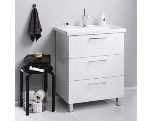 Тумба под раковину Aqwella Манчестер 80 MAN01083 Белый глянец