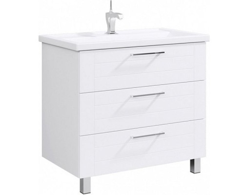 Тумба под раковину Aqwella Манчестер 80 MAN01083 Белый глянец
