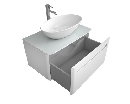 Тумба под раковину Owl 1975 Als 80 OW09.01.00 подвесная Белая