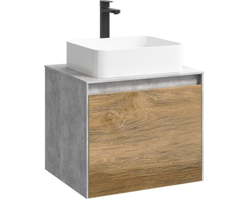 Корпус тумбы под раковину Aqwella 5 Stars Mobi 60 MOB0106BS подвесной Бетон светлый
