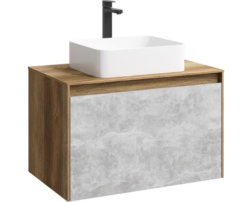 Корпус тумбы под раковину Aqwella 5 Stars Mobi 80 MOB0108DB подвесной Дуб балтийский