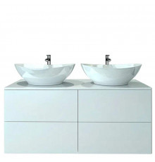 Тумба под раковину Orange Otto Ot-130TuMDF подвесная Белый глянцевый