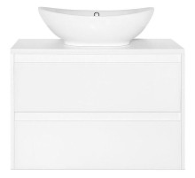 Тумба под раковину Style Line Монако 80 Люкс Plus ЛС-00000634 подвесная Осина белая Белый Лакобель