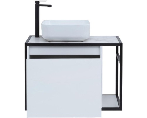 Тумба под раковину Aquanet Nova Lite Loft 75L 261650 подвесная Белый глянец