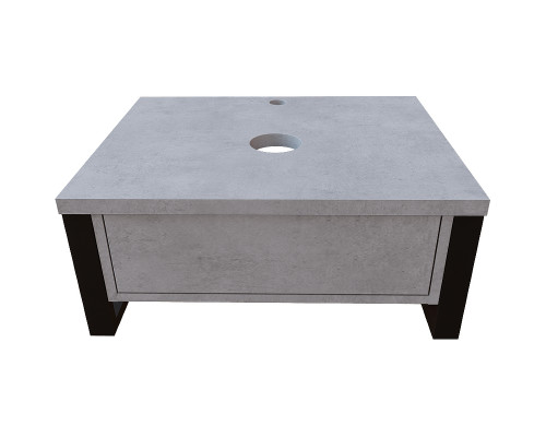 Тумба под раковину 1MarKa Grunge Loft 60П Ц0000001582 подвесная Бетон светлый