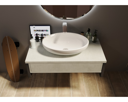 Тумба под раковину 1MarKa Grunge Loft 70П Ц0000015938 подвесная Бетон светлый