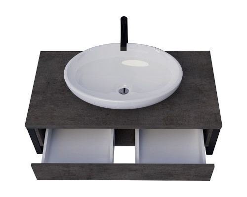 Тумба под раковину 1MarKa Grunge Loft 70П Ц0000015939 подвесная Бетон темно-серый