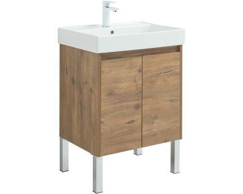 Тумба под раковину Aquanet Nova Lite 60 298849 подвесная Дуб рустикальный