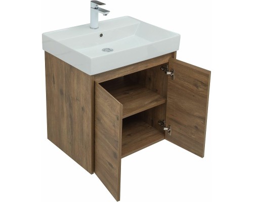 Тумба под раковину Aquanet Nova Lite 60 298849 подвесная Дуб рустикальный