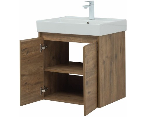 Тумба под раковину Aquanet Nova Lite 60 298849 подвесная Дуб рустикальный