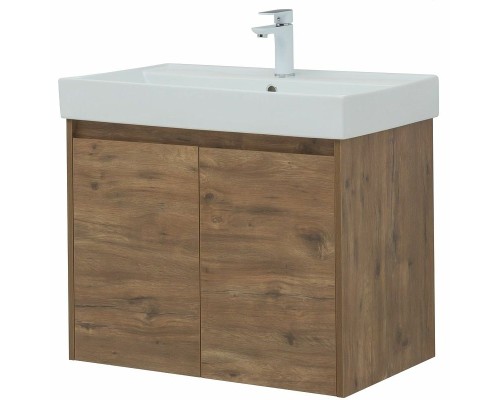 Тумба под раковину Aquanet Nova Lite 75 298852 подвесная Дуб рустикальный