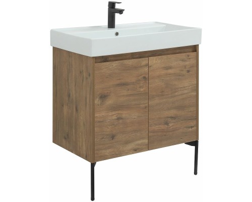 Тумба под раковину Aquanet Nova Lite 75 298852 подвесная Дуб рустикальный