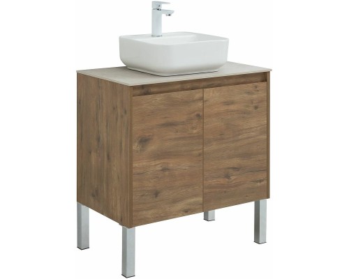 Тумба под раковину Aquanet Nova Lite 75 298852 подвесная Дуб рустикальный