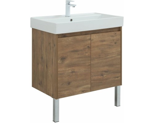 Тумба под раковину Aquanet Nova Lite 75 298852 подвесная Дуб рустикальный