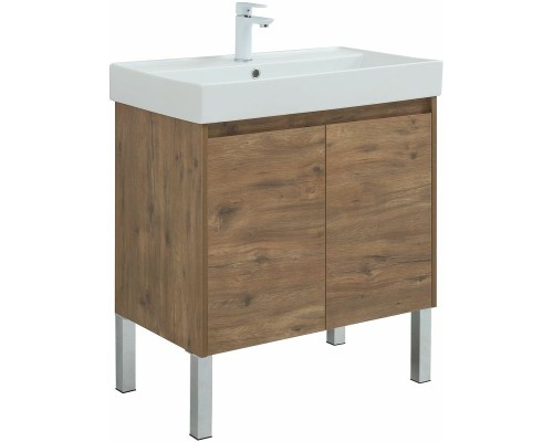 Тумба под раковину Aquanet Nova Lite 75 298852 подвесная Дуб рустикальный