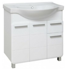 Тумба под раковину Runo Эрика 80 УТ000003319 Белая