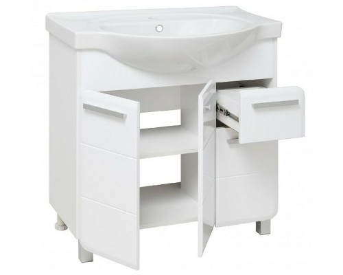 Тумба под раковину Runo Эрика 80 УТ000003319 Белая