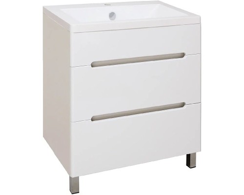Тумба под раковину Runo Парма 75 00000001141 Белая