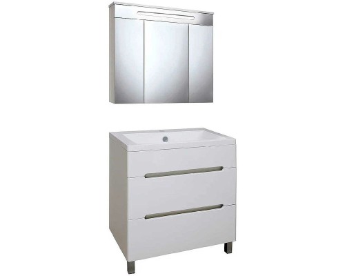 Тумба под раковину Runo Парма 75 00000001141 Белая