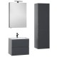 Тумба под раковину Aquanet Алвита 90 240111 подвесная Серый антрацит