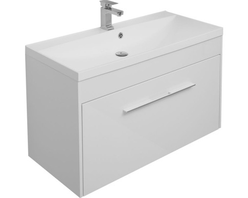 Тумба под раковину Aquanet Августа 100 210019 подвесная Белая