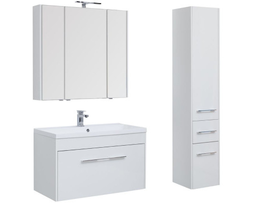 Тумба под раковину Aquanet Августа 100 210019 подвесная Белая