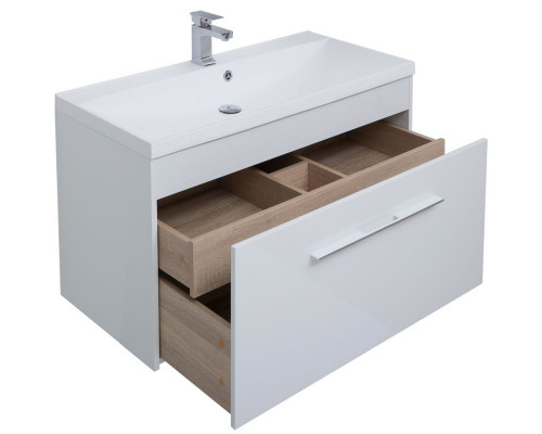 Тумба под раковину Aquanet Августа 100 210019 подвесная Белая