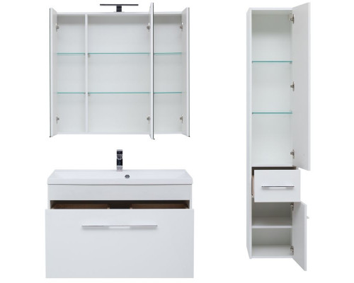 Тумба под раковину Aquanet Августа 100 210019 подвесная Белая