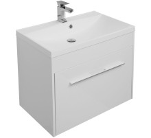Тумба под раковину Aquanet Августа 75 210028 подвесная Белая
