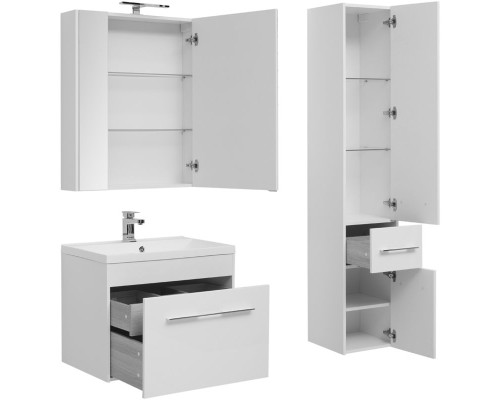 Тумба под раковину Aquanet Августа 75 210028 подвесная Белая