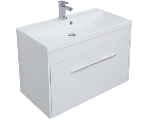 Тумба под раковину Aquanet Августа 90 210030 подвесная Белая