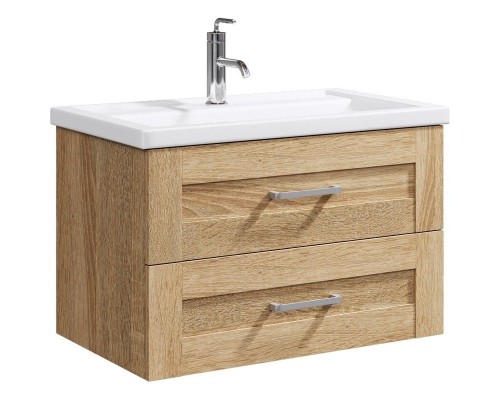 Тумба под раковину Aqwella Фостер 80 FOS01082DS подвесная Дуб сонома