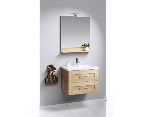 Тумба под раковину Aqwella Фостер 80 FOS01082DS подвесная Дуб сонома