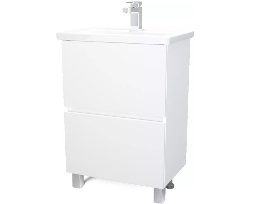 Тумба под раковину 1MarKa Aris 60 У76053 Белая глянцевая