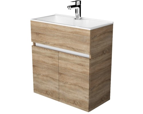 Тумба с раковиной 1MarKa Mira 60 У75337 подвесная Дуб Сонома