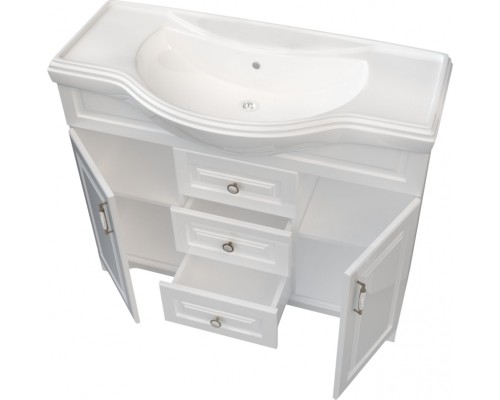 Тумба под раковину 1MarKa Прованс 105Н У94489 Белая глянцевая