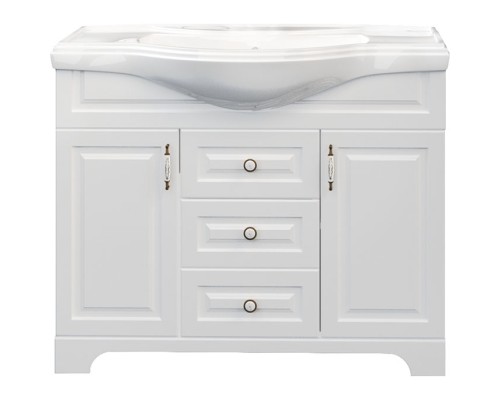 Тумба под раковину 1MarKa Прованс 105Н У94489 Белая глянцевая