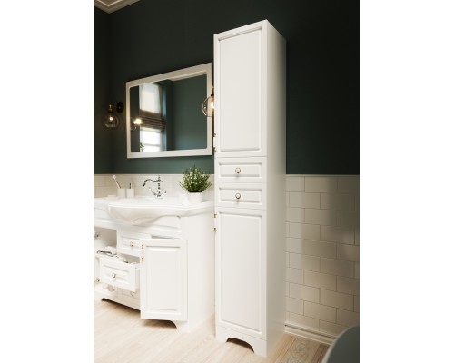 Тумба под раковину 1MarKa Прованс 105Н У94489 Белая глянцевая