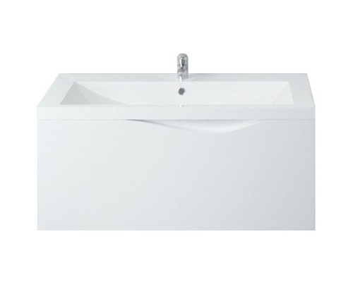 Тумба под раковину 1MarKa Этюд 58П Белая глянцевая
